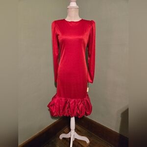 70s After Dark Formal Cocktail Party Valentine Dress Woman's Size 6